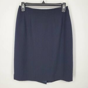 Tahari Classics Women's Dark Blue Career Lined Pencil Skirt Size 6‎